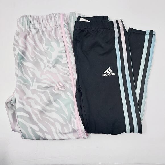 (2) Adidas Track Pants Bundle - Great Condition - Size 6 - Picture 1 of 8